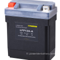 12.8V 6AH YB12A-A Batterie de démarrage de motocyclettes au lithium-ion